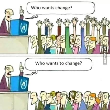 Image result for those who want change  those who want to change  CARTOON