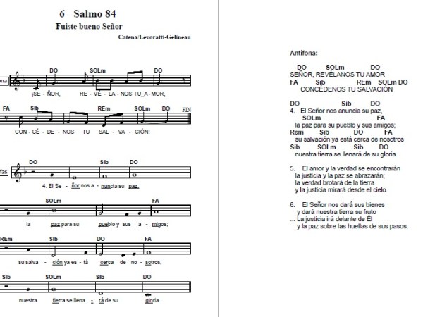 SALMO 84 (85): Alégrate por lo que has alcanzado, sin entristecerte por lo que te queda por&nbsp;alcanzar