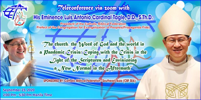 Teleconference with H.E. Cardinal Luis Antonio&nbsp;Tagle
